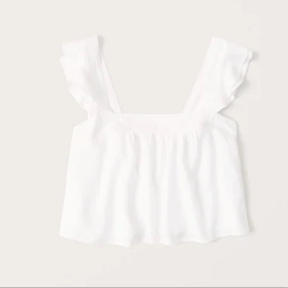 Abercrombie & Fitch ruffle sleeve top
